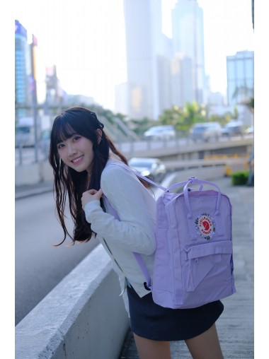 【新登場】刺繡版 Fjallraven Kanken Embroidery – Rose Whisper / Lavender Classic Size
